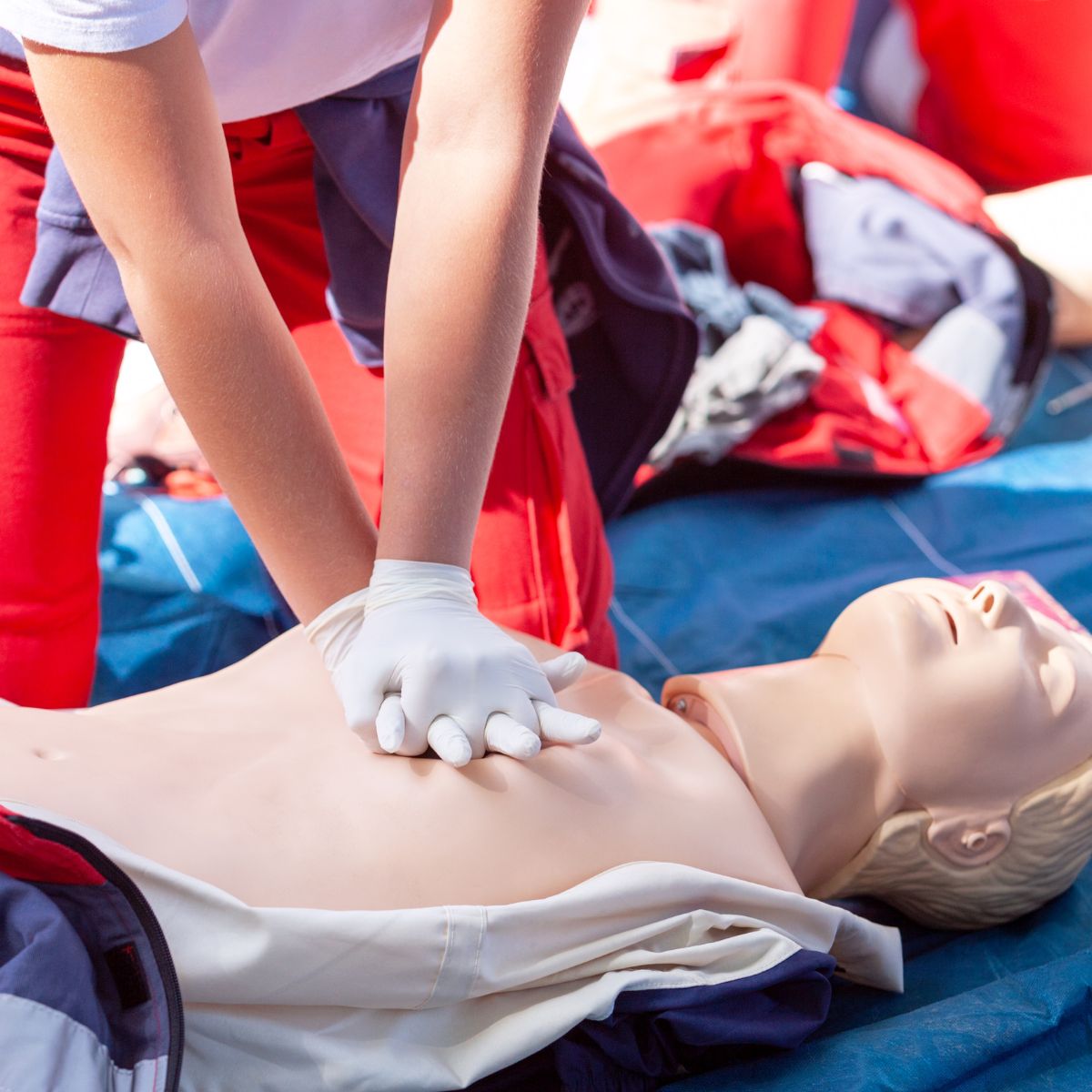 First aid CPR training